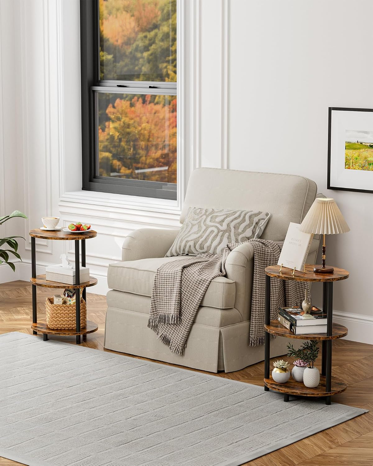 round-small-end-table-3-tier-oval-accent-table-for-small-spaces-rustic-wood-and-metal-couch-side-table-nightstand-for-bedroom-or-end-table-living-room-easy-to-assemble-rustic-brown