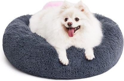 MIXJOY Orthopedic Dog Bed Comfortable Donut Cuddler round Pet Beds Ultra Soft Washable Dog and Cat Cushion (20''/23''/30'') (23'', Brown)9