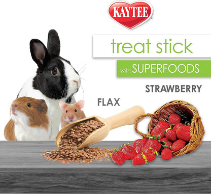Kaytee Small Animal Treat Stick with Superfoods, Strawberry & Flax Seed, 5.5 Oz3
