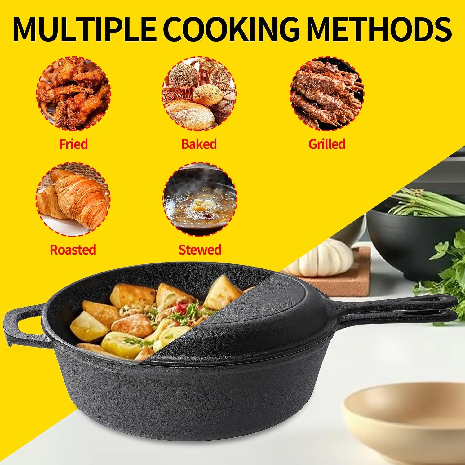 2-in-1-cast-iron-dutch-oven-pot-with-skillet-lid-pre-seasoned-multi-cooker-for-baking-frying-roasting-camping-compatible-with-all-stoves-olla-de-hierro-fundido-sarten