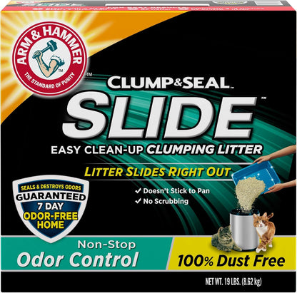 Arm & Hammer Slide Easy Clean-Up Litter, Non-Stop Odor Control, 19Lb1
