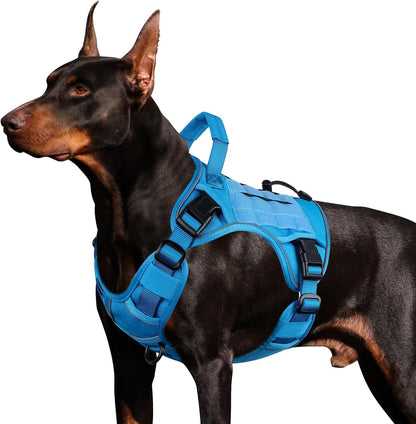 WINGOIN Tactical Dog Harness for Large Dogs, Heavy Duty No Pull Dog Harness with Handle, Adjustable Reflective Military K9 German Shepherd Big Size Dog Vest for Walking, Training, Hunting, Green (L) | with Handle,Adjustable Reflective,Green Military K9 Style,Big Size Dog Vest,For German Shepherd,For Walking Training Hunting27