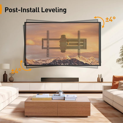 Corner TV Wall Mount Long Arm TV Mount Bracket for 37-75 Inch Tvs | Full Motion Wall Mount with 32.37” Extension & Swivel Articulating Arm & Tilt, MAX VESA 600X400Mm, Holds up to 100 Lbs5