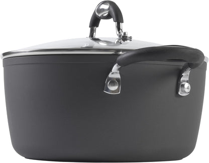Impact 10-Piece Textured Aluminum Cookware Set with Pots, Pans, and Dutch Oven, Nonstick Pots and Pans Set for Kitchen, Gray9