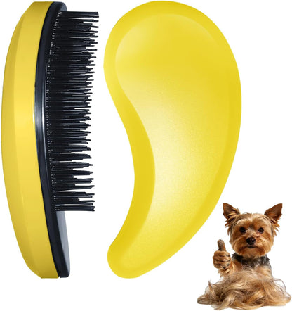 Small Dog Brush, Skin-Friendly Soft Bristles (Blue) | Puppy Hair Brush, Massage and Bath Supplies, Pet Grooming Tool for Teddy, Yorkies, Maltese, Shih Tzu, Chihuahua11