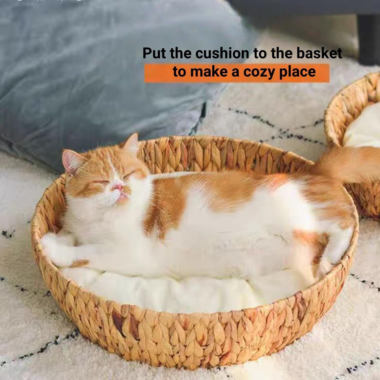 shengocase-2-pack-15-round-soft-cat-kneading-pillow-cushion-bed-for-cat-small-dog-house-perch-shelf-pad-padding-for-cage-kennel