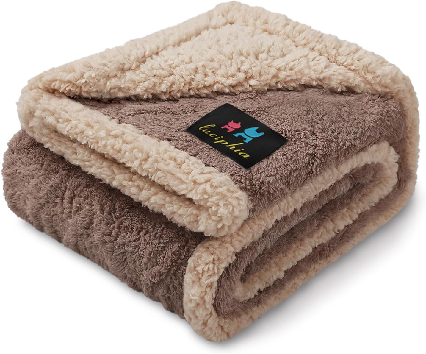 luciphia-waterproof-pet-blanket-liquid-pee-proof-dog-blankets-for-sofa-bed-couch-reversible-sherpa-fleece-furniture-protector-cover-for-small-medium-large-dogs-cats-khaki-small-40-x-28