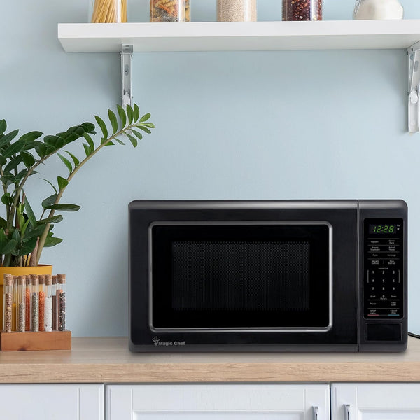 0.7 Cu. Ft. Countertop Microwave in Black - 700W (10.1"H X 17"W X 12.5"D) MC77MB5