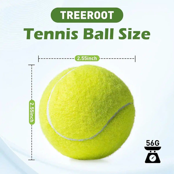 Treeroot 16/30/40/60/80 Pcs Tennis Balls, High Elasticity Tennis Balls Bulk, Comes with a Portable Mesh Bag, Tennis Ball for Dogs, Suitable for Beginner Training Ball, Durable & Bounce3