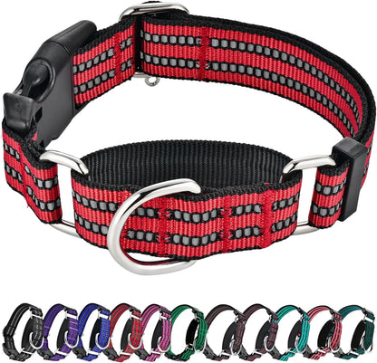 Martingale Collars for Dogs, Reflective Escape Proof Training Dog Collars with Quick Release Buckle,Adjustable No Slip Nylon Dog Collar for Medium Pets17