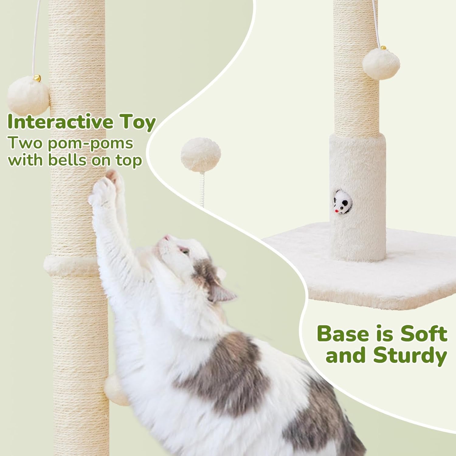 woochpet-33scratching-posts-for-kittens-white-sisal-cat-scratcher-with-toy-scratch-post-with-mouse-hole-cat-toys-reinforced-stable-base-cat-tree-tower