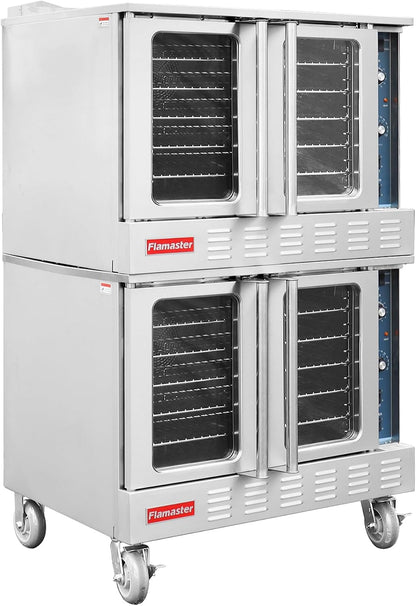 Commercial Convection Oven-Double Layer Electronic Gas Control, SS430 Front, Side and Top8