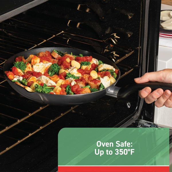 Specialty Nonstick Fry Pan 13.25 Inch Oven Broiler Safe 350F Cookware, Pots and Pans, Dishwasher Safe Black5