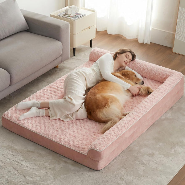 BFPETHOME Orthopedic Dog Beds for Large Dogs-Waterproof Sofa Dog Bed with Removable Washable Cover, Big Pet Bed with Waterproof Lining and Nonskid Bottom,Pet Bed for Large Dogs20