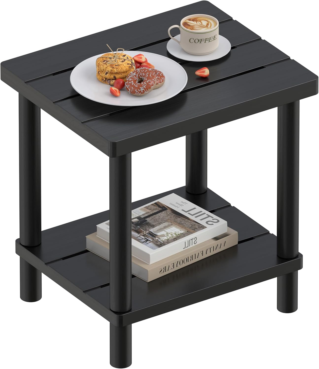 outdoor-side-table-with-2-tier-bamboo-small-patio-adirondack-tables-black-easy-assembly-easy-maintenance-weather-resistant-indoor-outdoor-patio-pool-porch