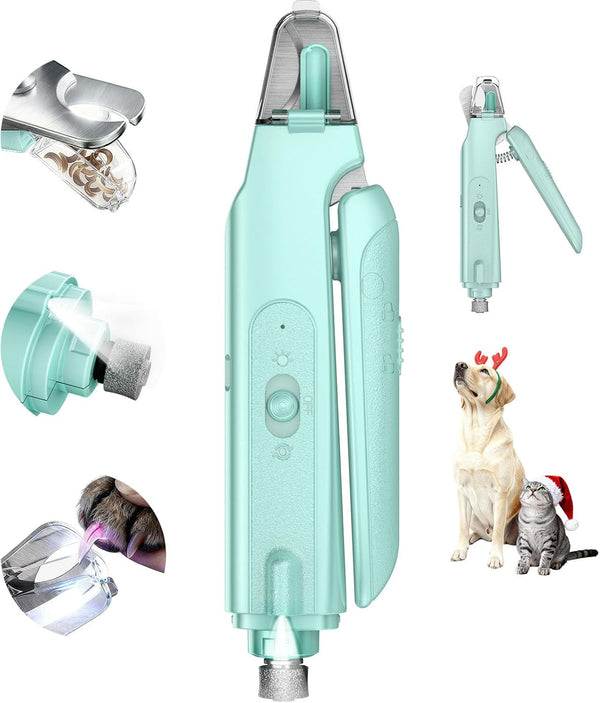 CATPICK 2-In-1 Cat Nail Clippers & Dog Nail Clippers Trimmers for Large Medium Small Dogs Cats Claw Trimmer Quick Sensor and Safety Guard USB Rechargeable with 2 LED Lights Dogs Nail Trimmer11