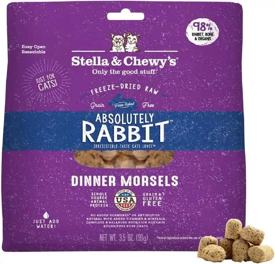 stella-chewys-freeze-dried-raw-cat-dinner-morsels-premium-chicken-recipe-with-98-cage-free-meat-organs-natural-grain-free-cat-kitten-food-made-in-usa-3-5-oz