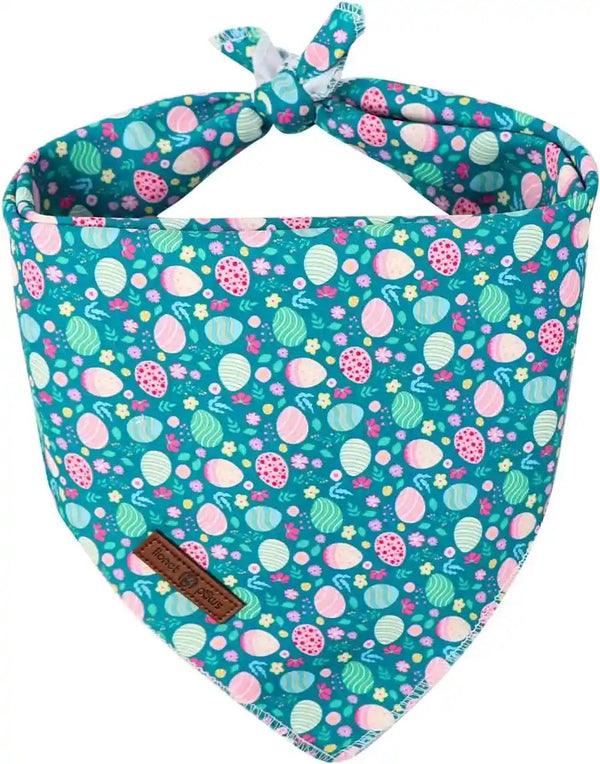 Lionet Paws Dog Bandana for Small Medium Large Dogs, Cat Kerchief Blue DOIT, Triangle Bibs Scarf for Girl or Boy28