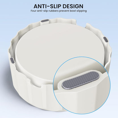 Dog Water Bowl No Spill 70Oz/2L Large Capacity Dispenser Non Slip No Splash Bowl Pet Slow Feeder No Drip Dog Water Bowl on Vehicle Slow Water Bowl for Dogs and Cats4