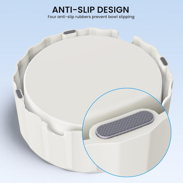 Dog Water Bowl No Spill 70Oz/2L Large Capacity Dispenser Non Slip No Splash Bowl Pet Slow Feeder No Drip Dog Water Bowl on Vehicle Slow Water Bowl for Dogs and Cats4
