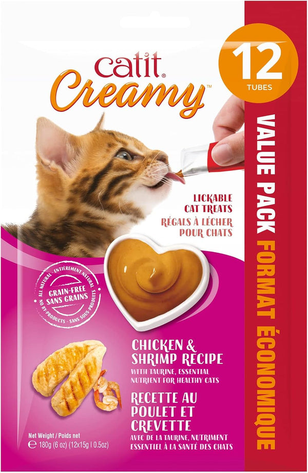 Catit Creamy Lickable Cat Treat – Hydrating and Healthy Treat for Cats of All Ages - Assortment, 72-Pack17