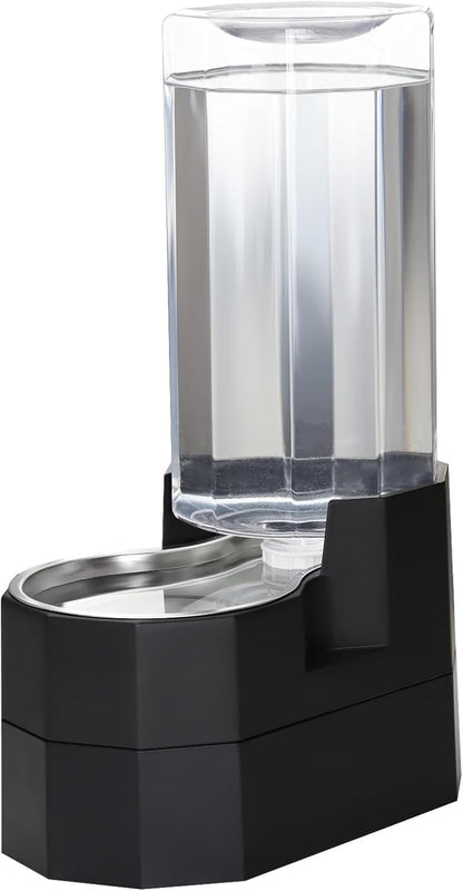 Sfozstra 5L Cat Gravity Water Bowl Dispenser: Stainless Steel Bowl | No Power Needed / No Filter Required / Spill Proof Design / Easy Cleaning / Cats & Small Dogs / Home Crate Area & Travel12