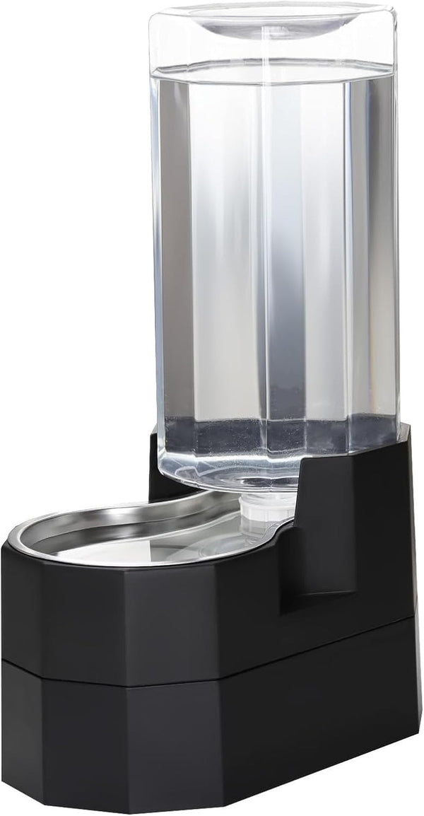 Sfozstra 5L Cat Gravity Water Bowl Dispenser: Stainless Steel Bowl | No Power Needed / No Filter Required / Spill Proof Design / Easy Cleaning / Cats & Small Dogs / Home Crate Area & Travel12