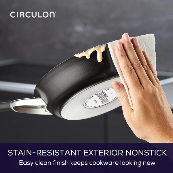 Symmetry Hard Anodized Nonstick Induction Frying Pan, 8.5-Inch Fry Pan, Black6