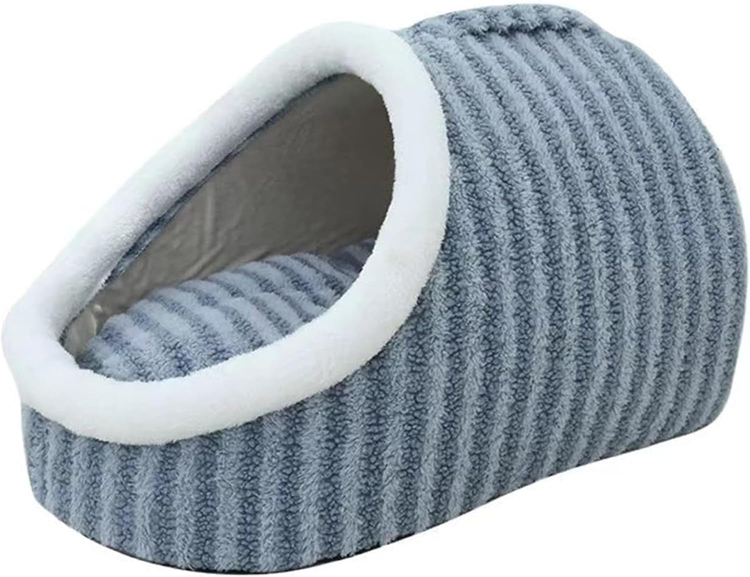 warm-nest-dog-bed-soft-cozy-pet-cave-with-removable-cushion-non-slip-washable-soft-slipper-cave-for-small-and-medium-pets-blue-large