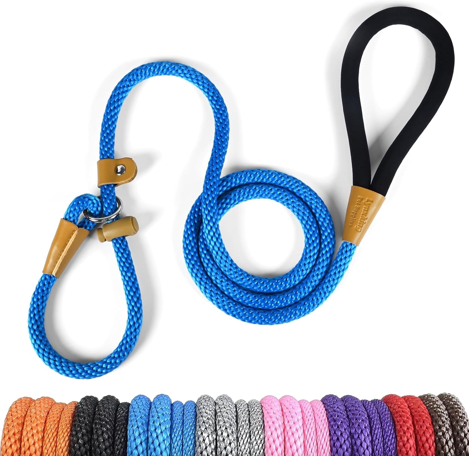 lynxking-dog-leash-slip-lead-5-6-8-ft-dog-training-leash-strong-heavy-duty-rope-no-pull-training-lead-leashes-for-dogs