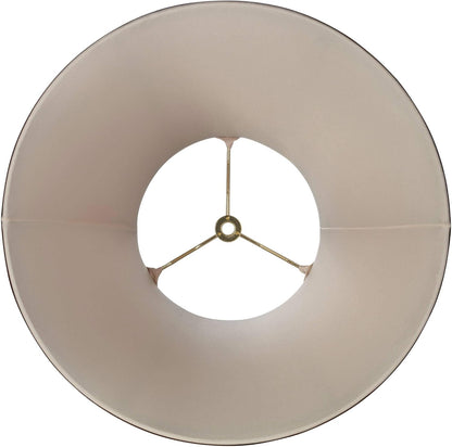 Ginna Large Tan and Brown Bell Lamp Shade 7X14X11 (Spider) | 7" Top X 14" Bottom X 11" High Replacement for Table Lamps Harp + Finial3