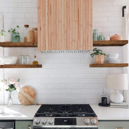 Bathroom Floating Shelves for Wall - 15.7" Wall Mounted Shelf over Toilet Farmhouse Home Decor Display Bookshelf Small 15.7 X 6.7 Inch Set of 2, Rustic Brown (008-40BN)8