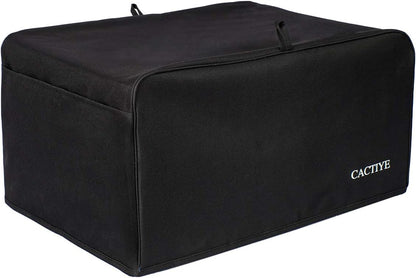 Toaster Oven Dust Cover with Accessory Pockets Compatible with Hamilton Beach 6 Slice of Toaster Oven (BLACK，19 X 14 X 10 Inches)3
