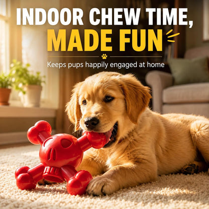 Dog Chew Toys for Aggressive Chewers, Durable Nylon Tough Chew Toy for Small & Medium Dogs, Bacon Flavor Skull Dog Toy to Keep Dogs Busy Indoors, Helps Reduce Boredom7