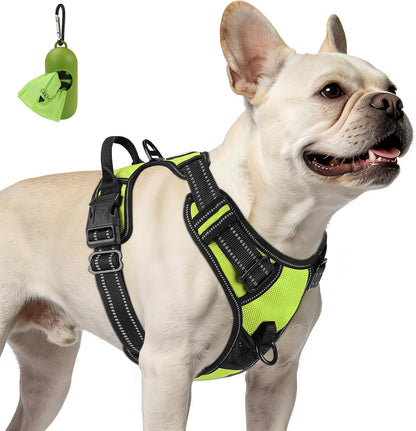 Joytale No Pull Dog Harness Medium Sized Dog, Front Clip, Black | Grab Handle for Instant Control, Padded & Adjustable Vest, Sturdy Metal D-Rings, for Safe Training & Daily Walking52