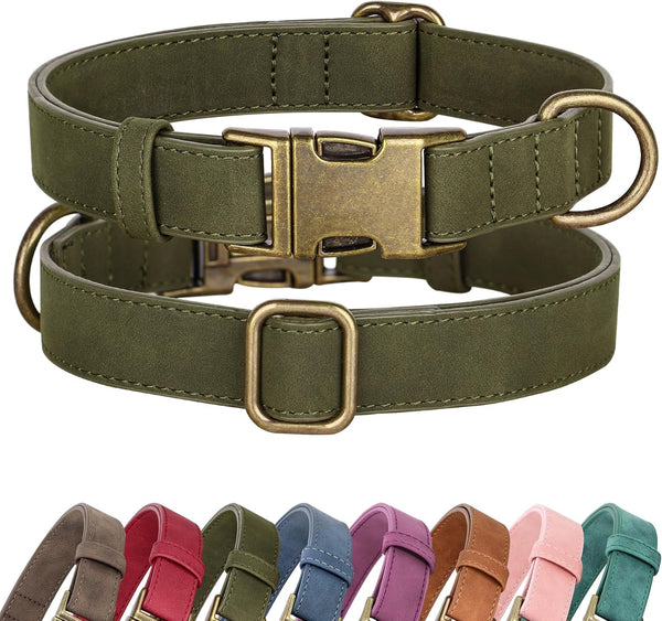 Didog Soft PU Leather Dog Collar for Small Dogs, Quick Release, Blue S | Comfort for Daily Walking Backyard, Stylish for Photography, Metal Buckle & D-Ring, Easy Wipe Clean, Adjustable Neck 10-15"9