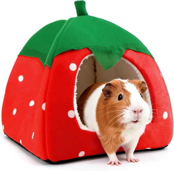 Guinea Pig Hideout Bed, Dwarf Rabbit House Cave | Cozy Hide-Out Cage Accessories for Little Bunny, Hedgehog, Ferret, Chinchilla & Other Small Animals, Grey12