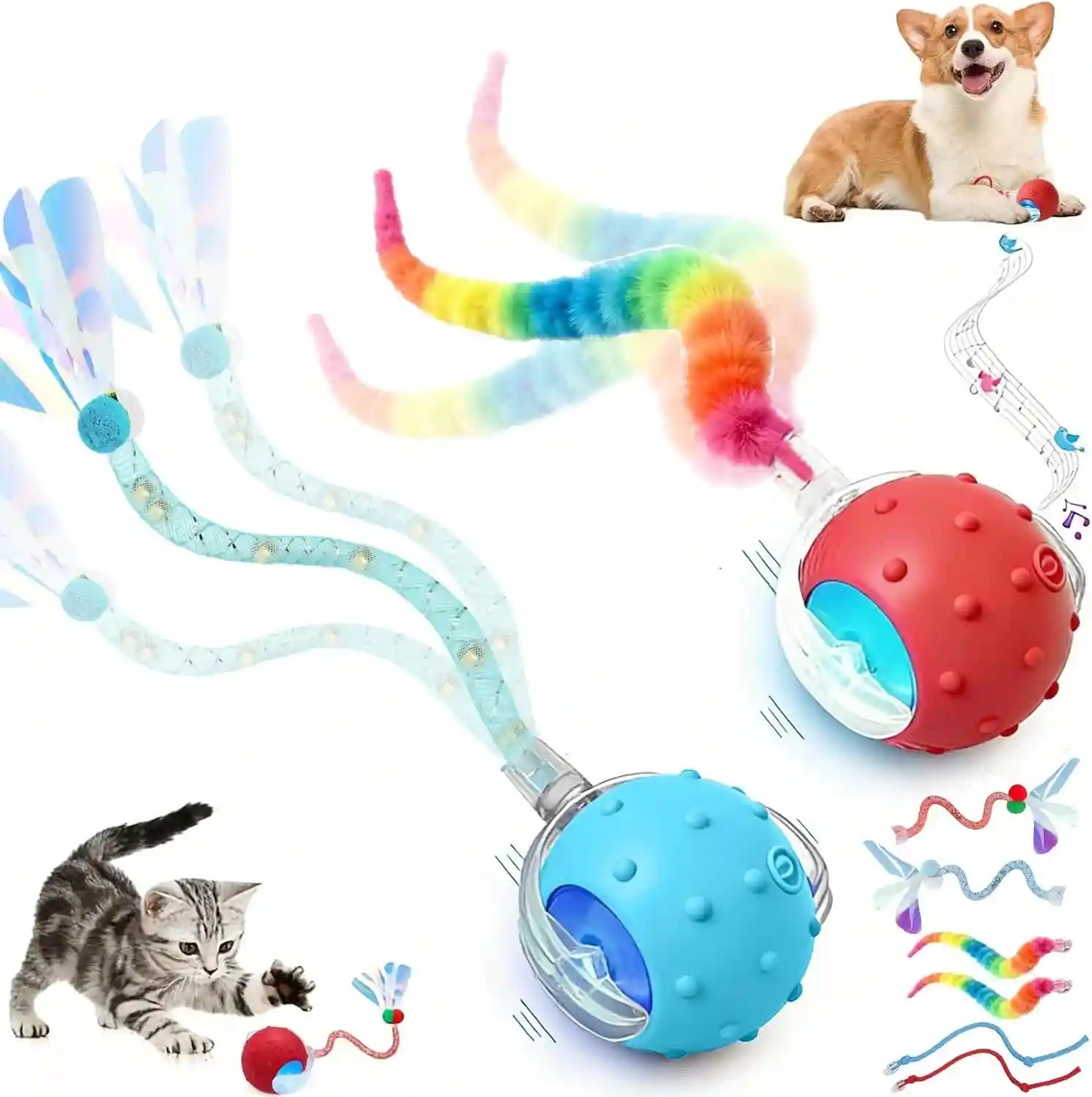 2-packs-speed-2-0-tail-interactive-cat-toys-for-indoor-cats-chirping-motion-activate-cat-toy-smart-kitten-rolling-ball-moving-ball-toys-rechargeable-dog-cats-bal-l-for-enrichment-exercise