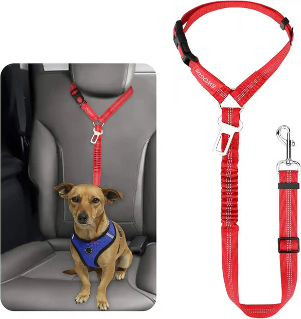 Adjustable Pet Seat Belt Restraint for Dogs and Cats - Vehicle Headrest Safety Harness (1 Pack)24