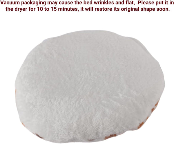 SHENGOCASE 2-Pack 15“ round Soft Cat Kneading Pillow Cushion Bed for Cat Small Dog House Perch Shelf, Pad Padding for Cage Kennel2