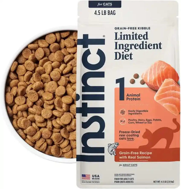 Instinct Limited Ingredient Diet Dry Cat Food, Real Rabbit, 4.5 Lb. Bag | Single Animal Protein and Vegetable Recipe, Raw-Coated Kibble, Farm-Raised Rabbit, Gentle on Sensitive Stomachs10