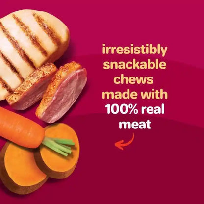 Oinkies Hearty Kabobs Rawhide‑Free Dog Treats, 18 Count2