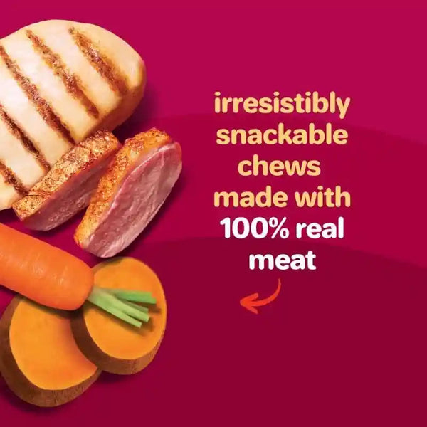 Oinkies Hearty Kabobs Rawhide‑Free Dog Treats, 18 Count2