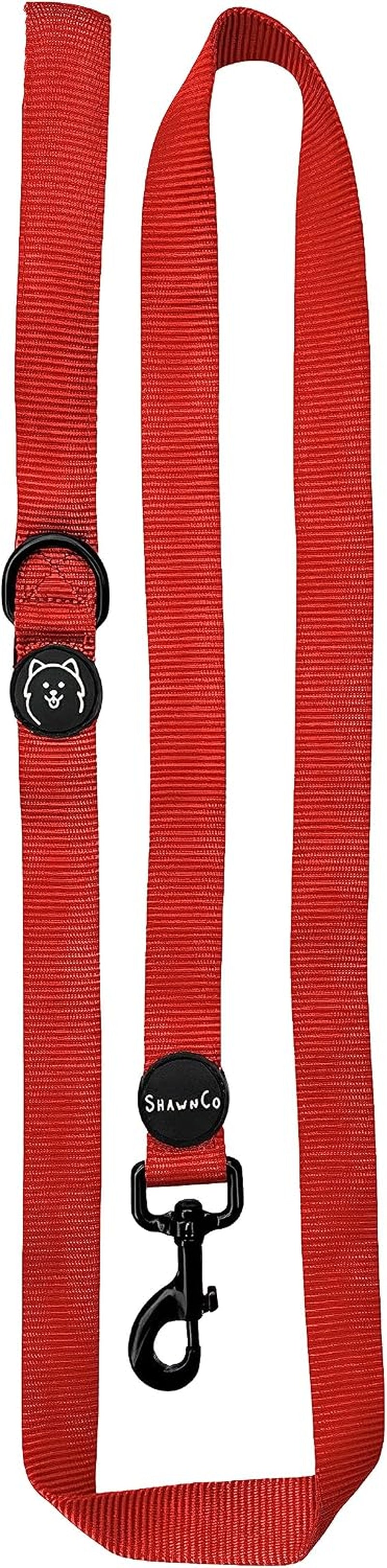 shawnco-dream-walk-dog-leash-premium-nylon-pet-leash-with-soft-neoprene-handle-for-small-medium-and-large-dogs-icy-lilac-m-l-6ft-w-2-handles