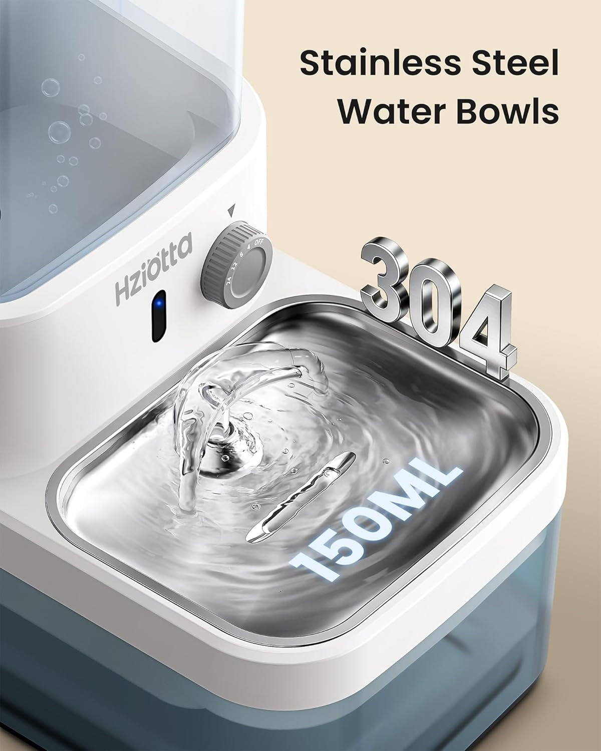 wastewater-separation-cat-water-fountain-no-filter-pump-wireless-stainless-steel-indoor-outdoor-pet-use-save-56-year-radar-sense-3l-2-7l-dual-tanks-4000mah-battery-30db-time-setting