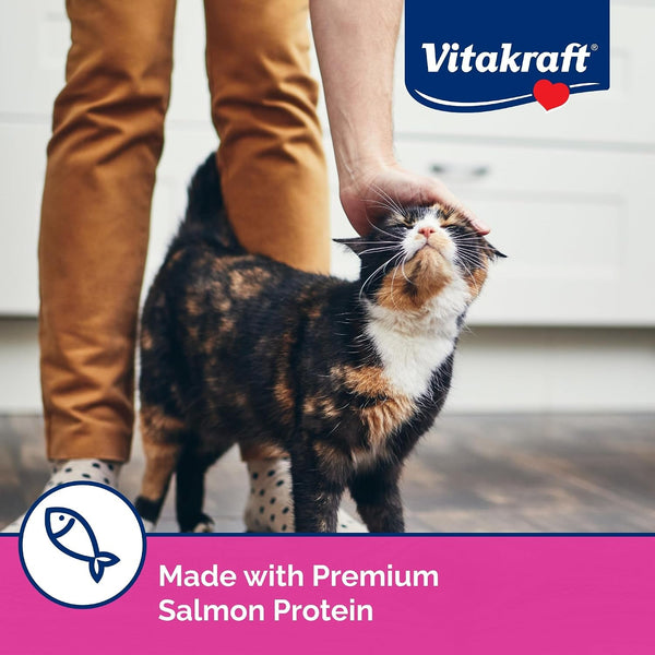 Vitakraft Lick 'N' Lap Real Salmon Squeezeable Liquid Cat Treats, Lickable, Salmon Broth #1 Ingredient, No Artificial Colors, Preservatives or Added Sugar, for Hydration, 0.52 Oz. Tubes, 16 Count3