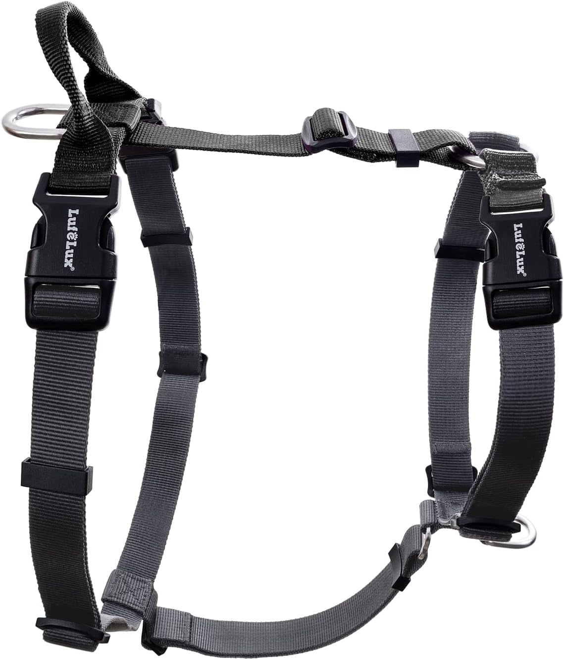 no-pull-dog-harness-small-purple-black-non-restrictive-neck-buckle-design-six-points-adjustment-lightweight-easy-walk-small-dogs-chest17-23inches