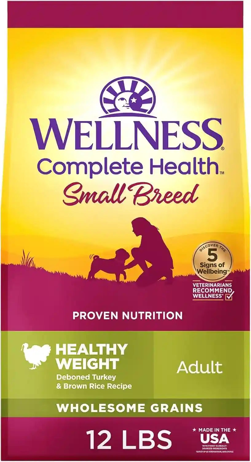 wellness-complete-health-small-breed-adult-dry-dog-food-wholesome-grain-kibble-natural-turkey-and-oatmeal-recipe-4-lb-bag