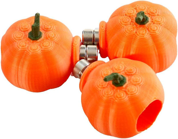 3Pcs Pumpkin Jumping Spider Hide Jumping Spider Enclosure Accessories Magnetic Mounting for Climbing, Resting and Exploration Small Reptile Enclosure Accessories (Pumpkin Hide)8