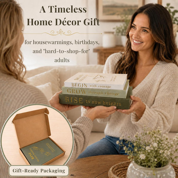 Decorative Books for Home Decor | Elevate Your Bookshelf Decor with Coffee Table Books (Fake Books Set of 3) | Faux Books for Decoration | Hollow Book Box with Hidden Storage | Decorative Storage Box6
